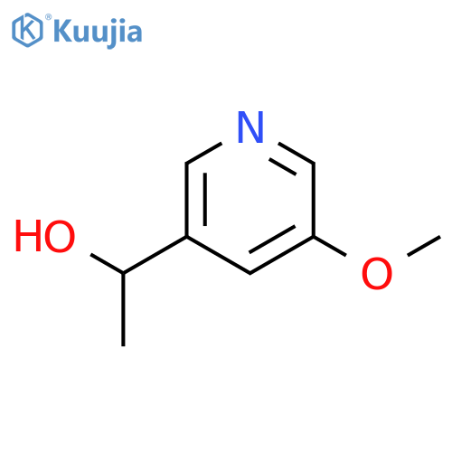 5-methoxy-a-methyl-3-Pyridinemethanol structure