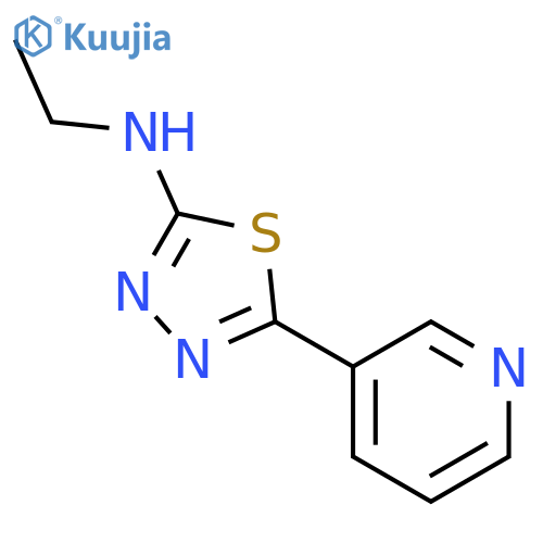 Ethyl-(5-pyridin-3-yl-[1,3,4]thiadiazol-2-yl)-amine structure