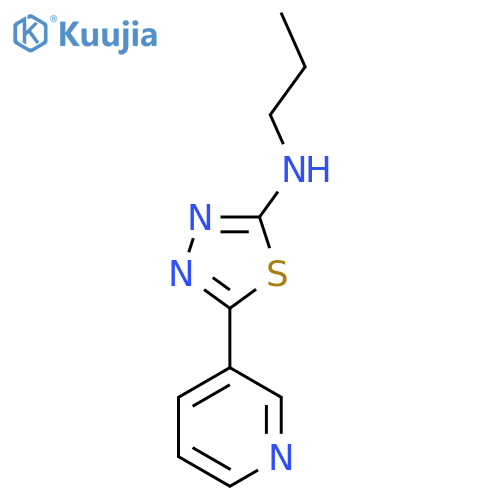 Propyl-(5-pyridin-3-yl-[1,3,4]thiadiazol-2-yl)-amine structure