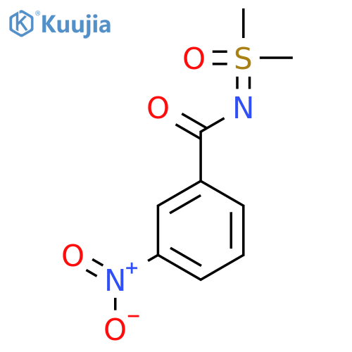 N-[dimethyl(oxo)-lambda6-sulfanylidene]-3-nitrobenzamide structure