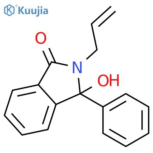 3-hydroxy-3-phenyl-2-prop-2-enylisoindol-1-one structure
