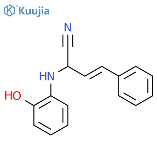 3-Butenenitrile,2-[(2-hydroxyphenyl)amino]-4-phenyl- structure