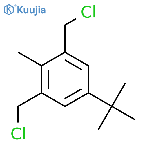 Benzene, 1,3-bis(chloromethyl)-5-(1,1-dimethylethyl)-2-methyl- structure