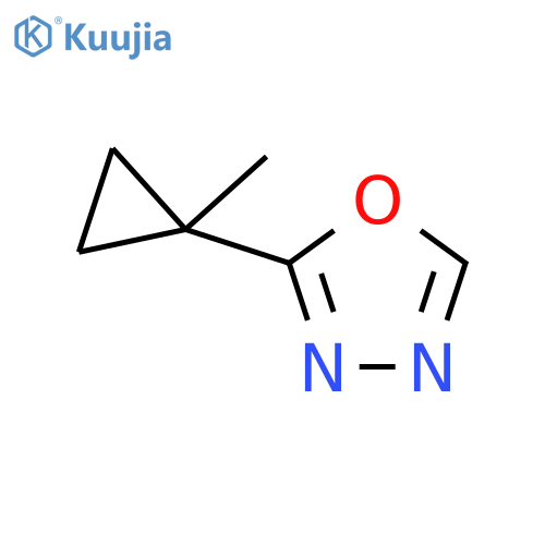 2-(1-methylcyclopropyl)-1,3,4-oxadiazole structure