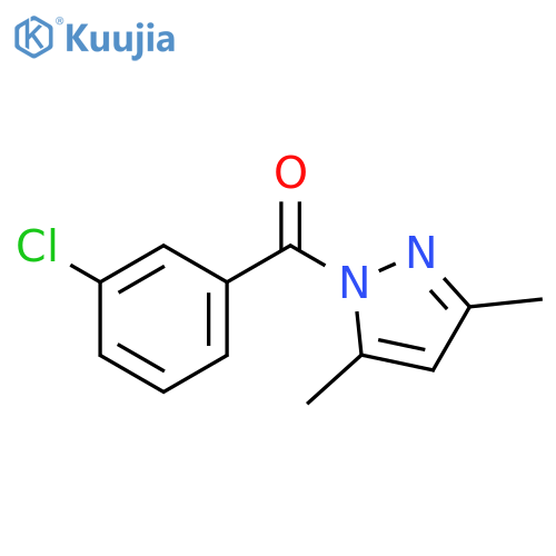 (3-Chloro-phenyl)-(3,5-dimethyl-pyrazol-1-yl)-methanone structure