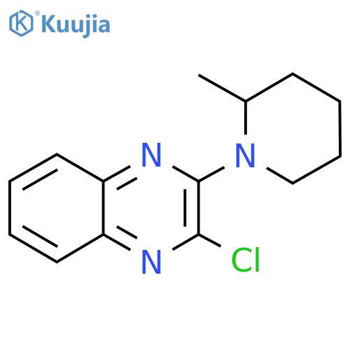 2-chloro-3-(2-methylpiperidin-1-yl)quinoxaline structure