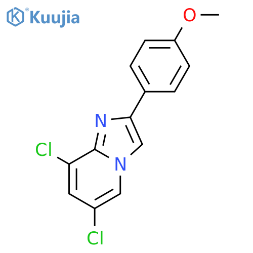 6,8-Dichloro-2-(4-methoxyphenyl)imidazo[1,2-a]pyridine structure