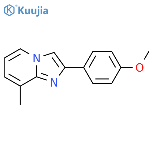 2-(4-Methoxyphenyl)-8-methylimidazo[1,2-a]pyridine structure