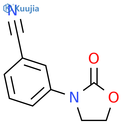 3-(2-oxo-1,3-oxazolidin-3-yl)benzonitrile structure
