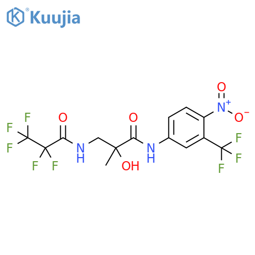 Propanamide,2,2,3,3,3-pentafluoro-N-[2-hydroxy-2-methyl-3-[[4-nitro-3-(trifluoromethyl)phenyl]amino]-3-oxopropyl]- structure