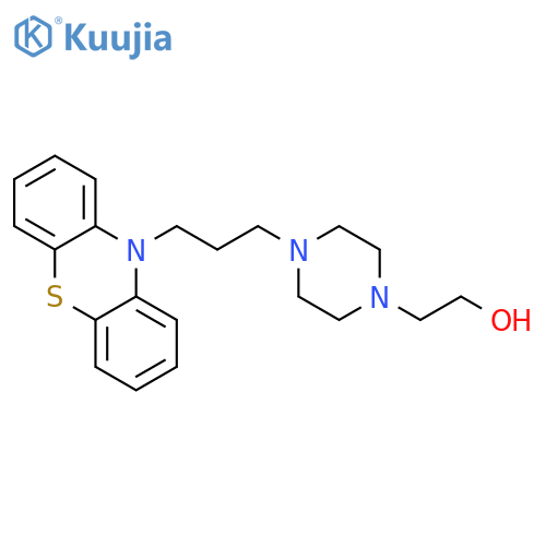 4-(3-Phenothiazin-10-ylpropyl)-1-piperazineethanol structure