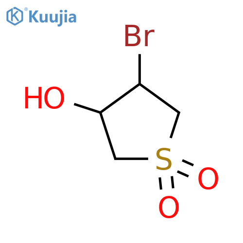 3-bromo-4-hydroxy-1λ?-thiolane-1,1-dione structure