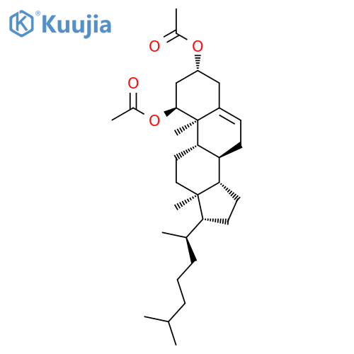 Cholest-5-ene-1,3-diol,1,3-diacetate, (1a,3b)- structure