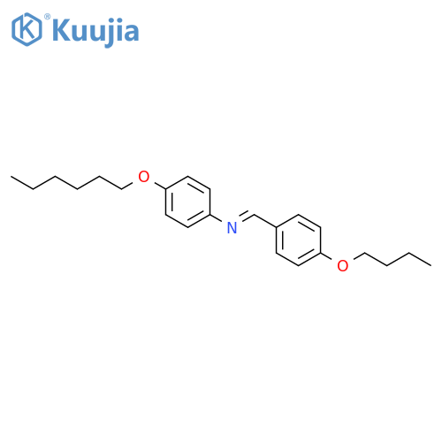 Benzenamine, N-[(4-butoxyphenyl)methylene]-4-(hexyloxy)- structure