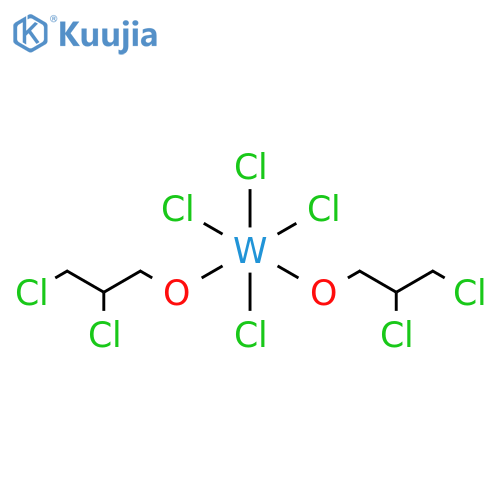 Tungsten, tetrachlorobis(2,3-dichloro-1-propanolato)- structure