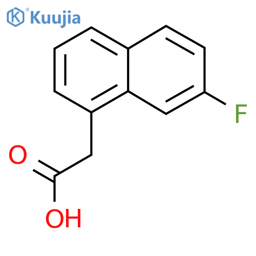 7-Fluoronaphthalene-1-acetic acid structure