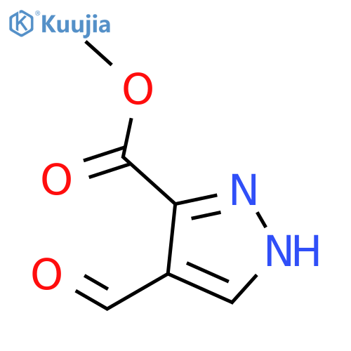 methyl 4-formyl-1H-pyrazole-5-carboxylate structure