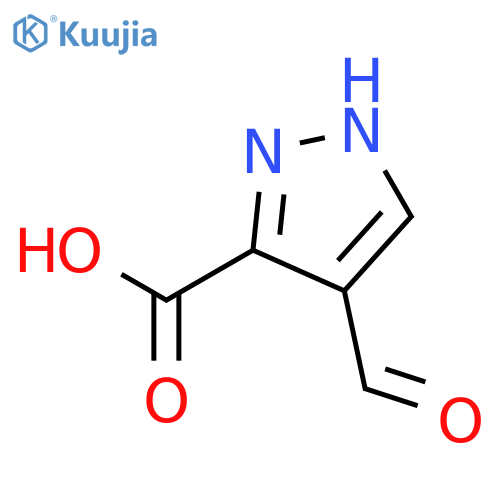 4-Formyl-1H-pyrazole-3-carboxylic acid structure