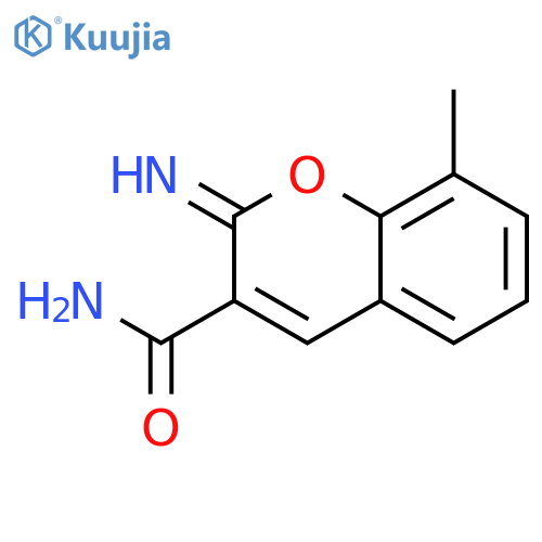 2H-1-Benzopyran-3-carboxamide, 2-imino-8-methyl- structure