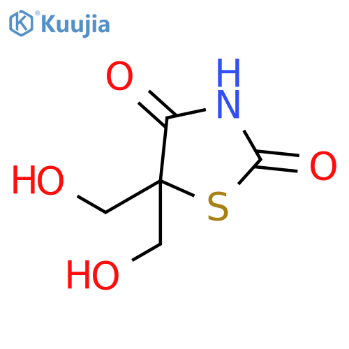 2,4-Thiazolidinedione, 5,5-bis(hydroxymethyl)- structure