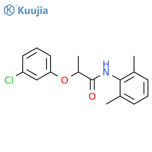 2-(3-chlorophenoxy)-N-(2,6-dimethylphenyl)propanamide structure