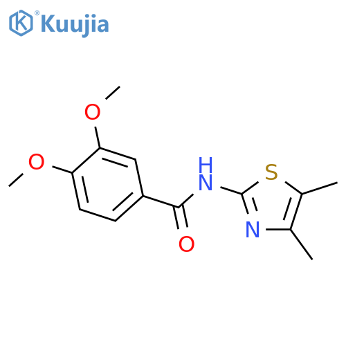N-(4,5-Dimethyl-thiazol-2-yl)-3,4-dimethoxy-benzamide structure