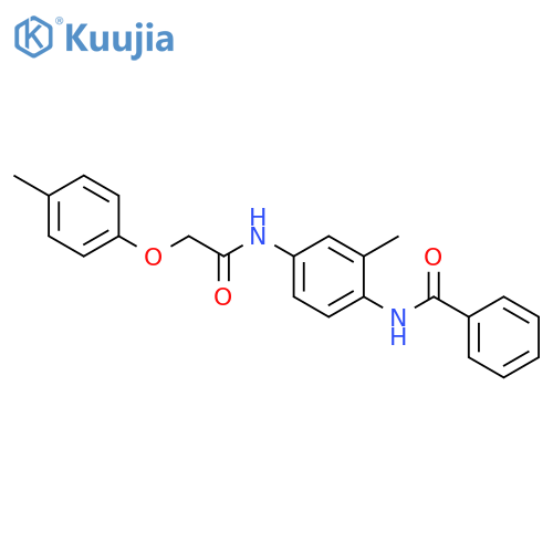 N-(2-methyl-4-{[(4-methylphenoxy)acetyl]amino}phenyl)benzamide structure