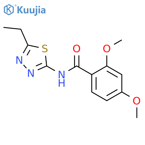 N-(5-ethyl-1,3,4-thiadiazol-2-yl)-2,4-dimethoxybenzamide structure