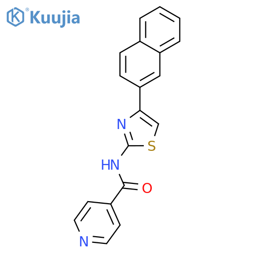 N-(4-Naphthalen-2-yl-thiazol-2-yl)-isonicotinamide structure