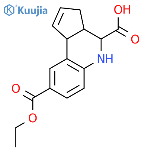 8-(ethoxycarbonyl)-3a,4,5,9b-tetrahydro-3H-cyclopenta[c]quinoline-4-carboxylic acid structure