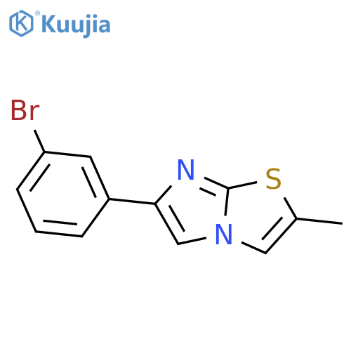 6-(3-bromophenyl)-2-methylimidazo2,1-b1,3thiazole structure