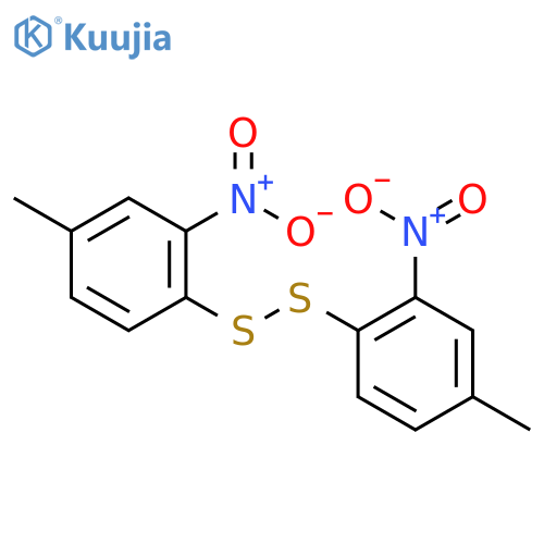 4-methyl-1-(4-methyl-2-nitrophenyl)disulfanyl-2-nitrobenzene structure
