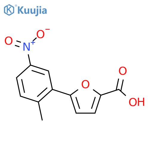 5-(2-Methyl-5-nitro-phenyl)-furan-2-carboxylic acid structure