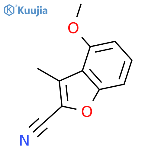 2-Benzofurancarbonitrile,4-methoxy-3-methyl- structure