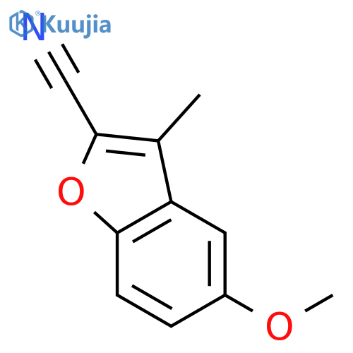 5-Methoxy-3-methylbenzofuran-2-carbonitrile structure