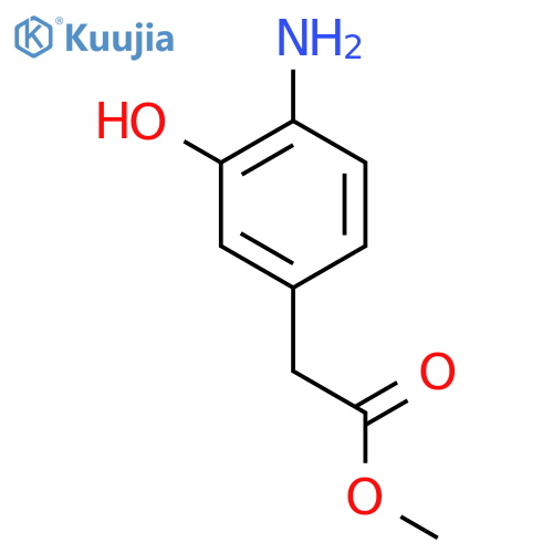 Methyl 2-(4-amino-3-hydroxyphenyl)acetate structure