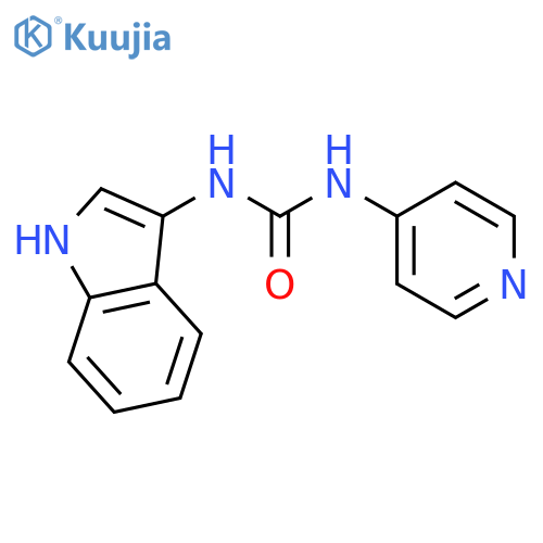 Urea, N-1H-indol-3-yl-N'-4-pyridinyl- structure
