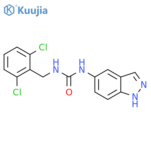 Urea, N-[(2,6-dichlorophenyl)methyl]-N'-1H-indazol-5-yl- structure