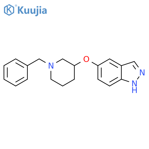 1H-Indazole, 5-[[1-(phenylmethyl)-3-piperidinyl]oxy]- structure