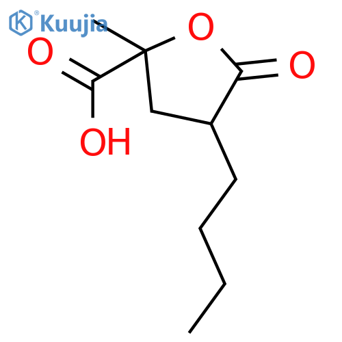 4-butyl-2-methyl-5-oxooxolane-2-carboxylic acid structure