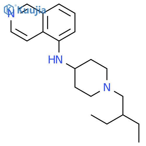 5-Isoquinolinamine, N-[1-(2-ethylbutyl)-4-piperidinyl]- structure