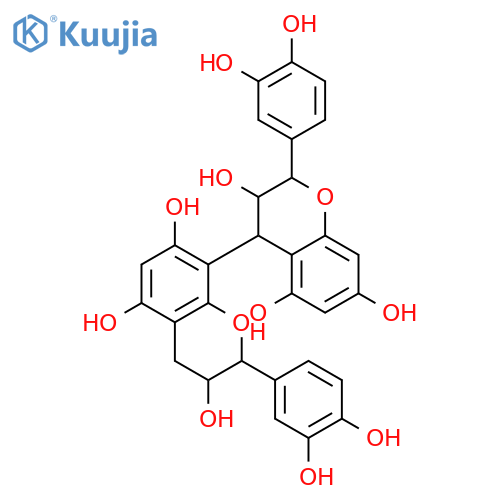[4,8'-Bi-2H-1-benzopyran]-3,3',5,5',7,7'-hexol,2,2'-bis(3,4-dihydroxyphenyl)-3,3',4,4'-tetrahydro- structure