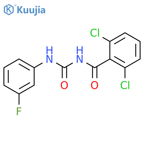 Benzamide, 2,6-dichloro-N-[[(3-fluorophenyl)amino]carbonyl]- structure