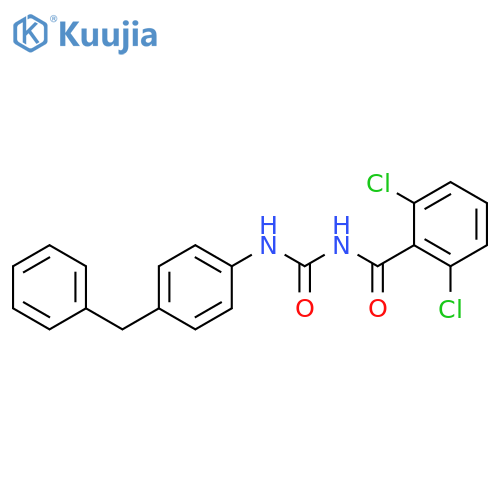 Benzamide, 2,6-dichloro-N-[[[4-(phenylmethyl)phenyl]amino]carbonyl]- structure