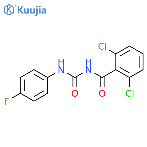 Benzamide, 2,6-dichloro-N-[[(4-fluorophenyl)amino]carbonyl]- structure