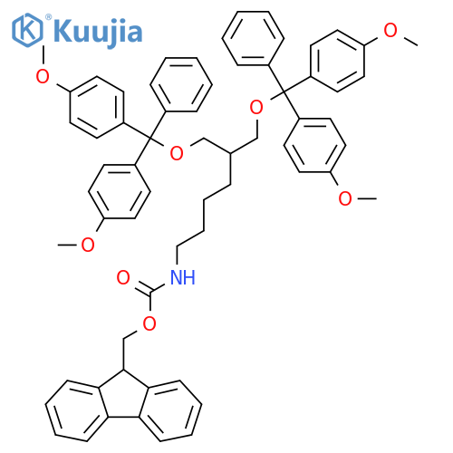 1,3-Bis(O-dimethoxytrityl)-2-(N-Fmoc-4-aminobutyl)-1,3-propanediol structure