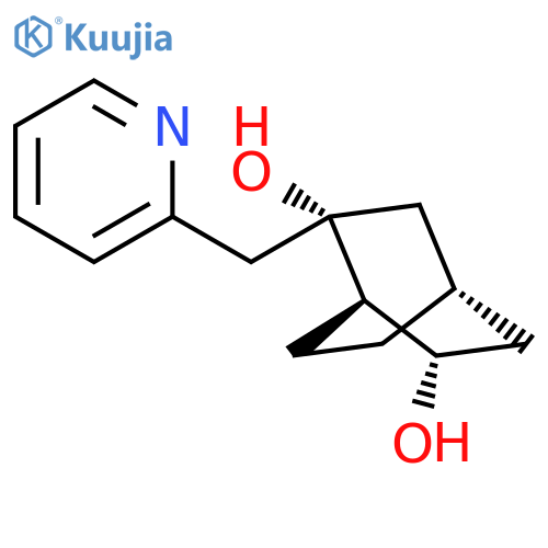 Bicyclo[2.2.2]octane-2,6-diol, 2-(2-pyridinylmethyl)-, (1R,2S,4S,6S)- structure