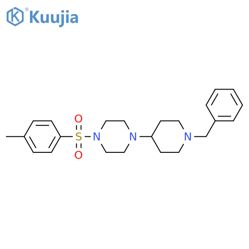 1-(1-Benzyl-piperidin-4-yl)-4-(toluene-4-sulfonyl)-piperazine structure