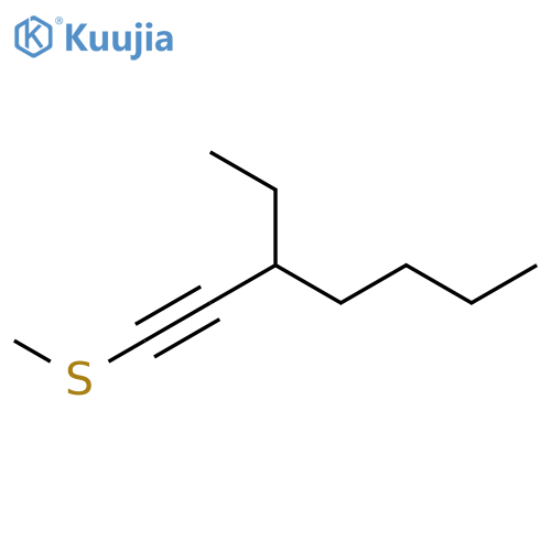 1-Heptyne, 3-ethyl-1-(methylthio)- structure
