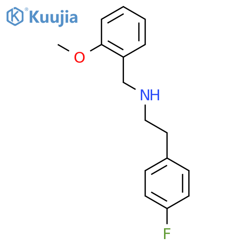 2-(4-Fluorophenyl)-N-(2-methoxybenzyl)ethanamine structure